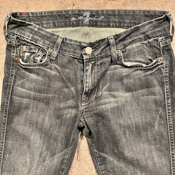 7 FOR ALL MANKIND Woman’s Vtg “Kate” Blue Jeans Size 26 Made In USA - Picture 2 of 15